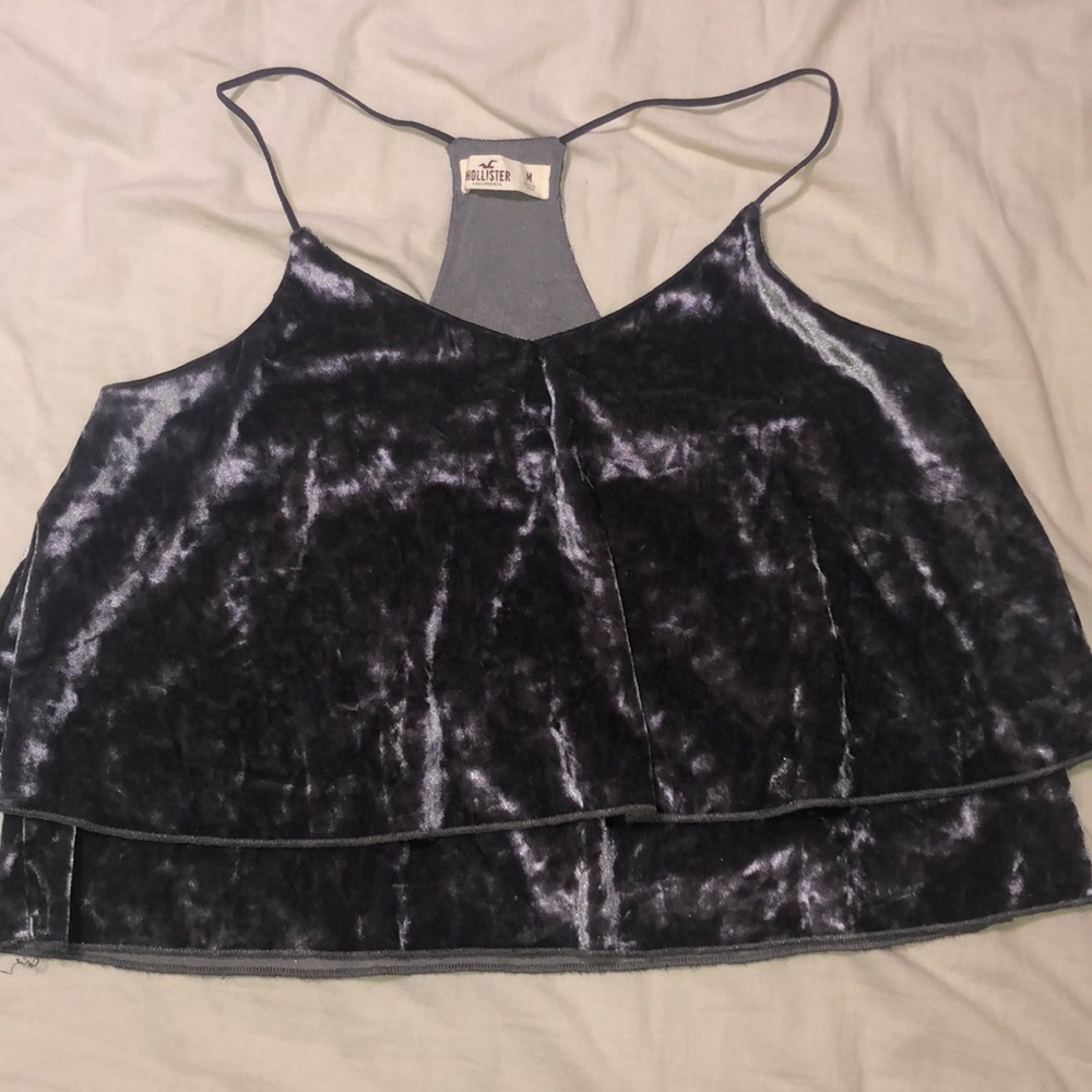 Velvet crop top